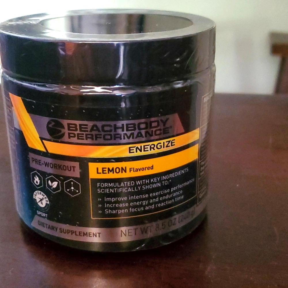 Beachbody Lemon Energize,  8.5 oz, 40 servings